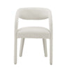 Modway EEI-6562-IVO Pinnacle Boucle Upholstered Dining Chair Set of Two Ivory MDY-EEI-6562-IVO