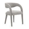 Modway EEI-6562-TAU Pinnacle Boucle Upholstered Dining Chair Set of Two Taupe MDY-EEI-6562-TAU