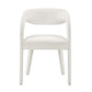 Modway EEI-6563-IVO Pinnacle Performance Velvet Dining Chair Set of Two Ivory MDY-EEI-6563-IVO