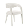 Modway EEI-6563-IVO Pinnacle Performance Velvet Dining Chair Set of Two Ivory MDY-EEI-6563-IVO