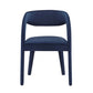 Modway EEI-6563-MID Pinnacle Performance Velvet Dining Chair Set of Two Midnight Blue MDY-EEI-6563-MID