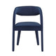 Modway EEI-6563-MID Pinnacle Performance Velvet Dining Chair Set of Two Midnight Blue MDY-EEI-6563-MID