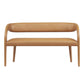 Modway Pinnacle Vegan Leather Accent Bench in Tan MDY-EEI-6570-TAN