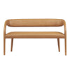 Modway Pinnacle Vegan Leather Accent Bench in Tan MDY-EEI-6570-TAN