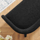 Modway Pinnacle Boucle Fabric Accent Bench in Black MDY-EEI-6571-BLK