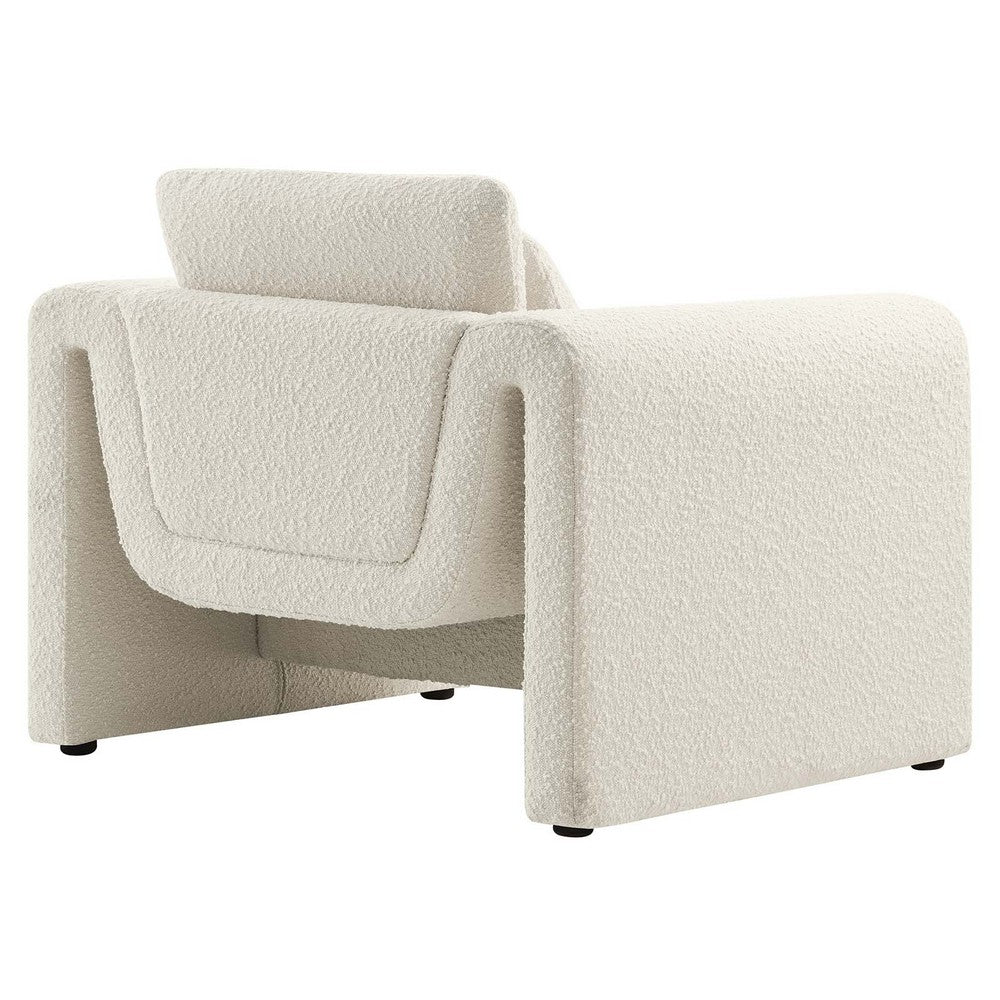Waverly Boucle Upholstered Armchair  - No Shipping Charges