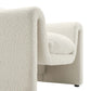 Modway Waverly Boucle Fabric Living Room Accent Armchair in Ivory-Unique Wavy Design MDY-EEI-6575-IVO