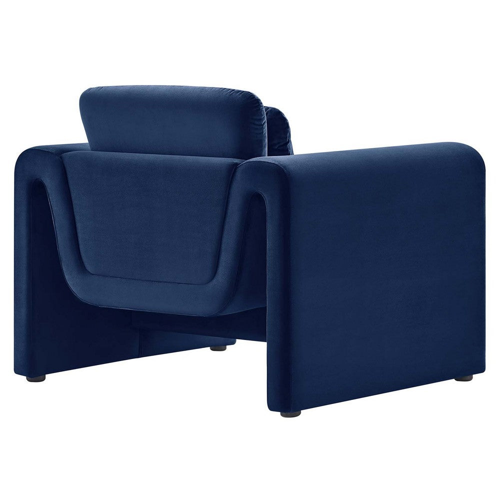 Waverly Performance Velvet Armchair - No Shipping Charges