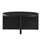 Modway Silas Round Wood Coffee Table for The Living Room in Black MDY-EEI-6580-BLK