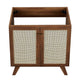 Modway Soma Rattan Weave Bathroom Vanity Cabinet (Sink Basin Not Included) 30 Inch Walnut MDY-EEI-6587-WAL