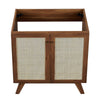 Modway Soma Rattan Weave Bathroom Vanity Cabinet (Sink Basin Not Included) 30 Inch Walnut MDY-EEI-6587-WAL