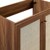 Modway Soma Rattan Weave Bathroom Vanity Cabinet (Sink Basin Not Included) 30 Inch Walnut MDY-EEI-6587-WAL