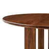 Modway Rivian 48 Inch Mango Wood Walnut-Modern Round Dining Intersecting Pedestal Base Seats 4 to 6 Kitchen Breakfast Table MDY-EEI-6592-WAL