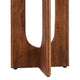 Modway Rivian Mango Wood Round Walnut-Versatile End Living Room or Bedroom Ideal as a Small Accent Modern Side Elegant Bedside Table