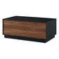 Modway Holden 36” Modern Coffee Table in Black Walnut Push-to-Open Drawers MDY-EEI-6599-BLK-WAL