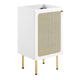 Chaucer 18" Bathroom Vanity Cabinet (Sink Basin Not Included) by Modway| White