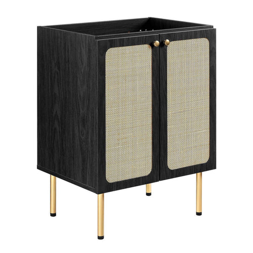 Chaucer 24" Bathroom Vanity Cabinet (Sink Basin Not Included) by Modway| Black