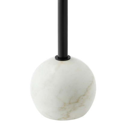 Aliza Round White Marble Side Table  - No Shipping Charges