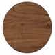 Modway EEI-6610-BLK-LOC Viva Black Light Oak Round Acacia Wood Side Living Room End Table Metal Pedestal Base MDY-EEI-6610-BLK-LOC