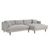 Modway Zoya Sofas, Heathered Weave Light Gray