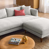 Modway EEI-6614-HLG Zoya Down Filled Overstuffed Sofa and Ottoman Set Heathered Weave Light Gray MDY-EEI-6614-HLG