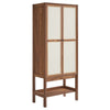 Capri Tall Wood Grain Standing Storage Cabinet  - No Shipping Charges