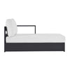 Modway Tahoe Powder-Coated Aluminum Outdoor Gray White with Weather-Resistant Cushions Modular Patio Lounger for Pool Furniture