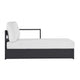 Modway Tahoe Powder-Coated Aluminum Outdoor Gray White with Weather-Resistant Cushions Modular Patio Lounger for Pool Furniture