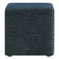 Callum 17" Square Woven Heathered Fabric Upholstered Ottoman  - No Shipping Charges