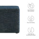 Callum 17’ Square Woven Heathered Fabric Upholstered Ottoman - No Shipping Charges MDY-EEI-6636-HEA