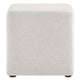 Modway Callum 17 Inch Square Ottoman in Ivory Fabric - Woven Heathered Fabric - Upholstered Ottoman for Living Room Ottoman Side Table