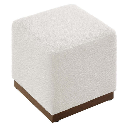Tilden 17’ Square Boucle Upholstered Ottoman - No Shipping Charges MDY-EEI-6641-CLO-WAL