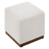 Tilden 17" Square Boucle Upholstered Ottoman  - No Shipping Charges