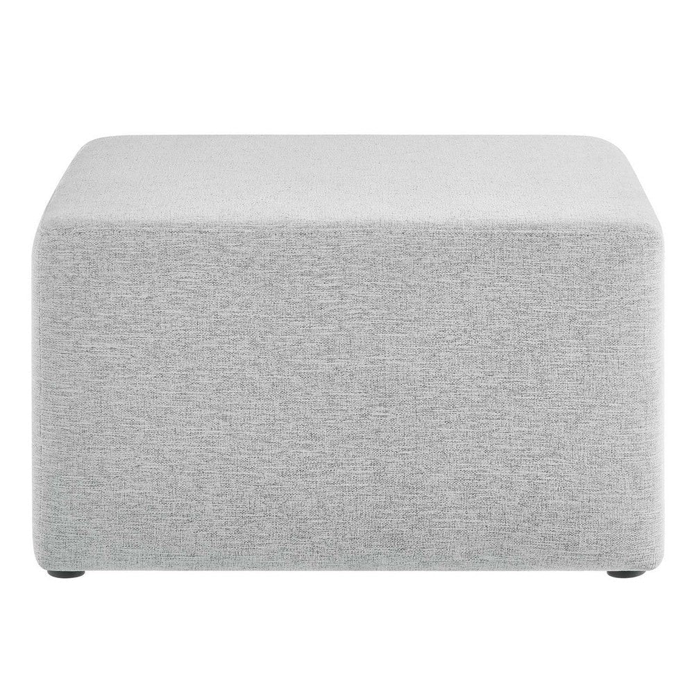 Callum Large 28" Square Woven Heathered Fabric Upholstered Ottoman  - No Shipping Charges