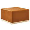 Tilden Large 28" Square Performance Velvet Upholstered Ottoman by Modway