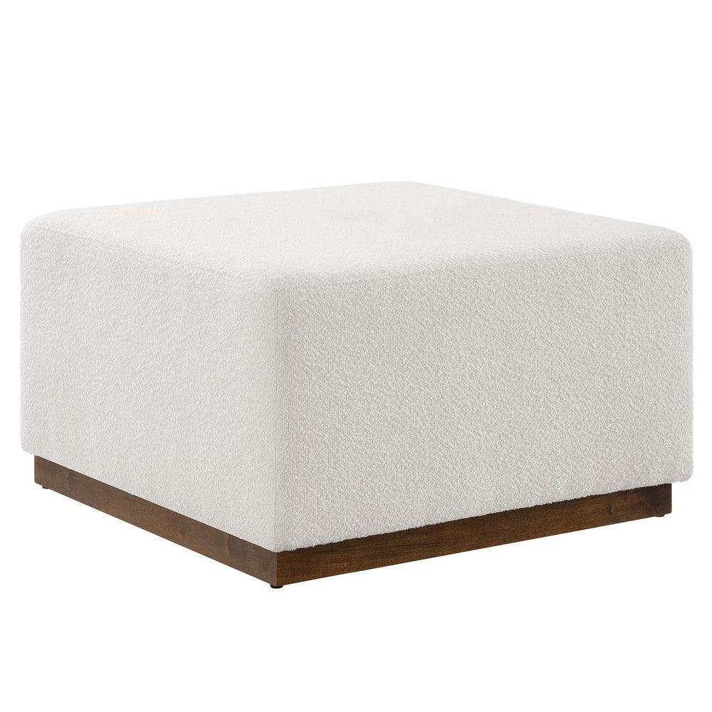Tilden Large 28’ Square Boucle Upholstered Ottoman - No Shipping Charges MDY-EEI-6644-CLO-WAL