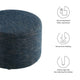 Callum Large 23’ Round Woven Heathered Fabric Upholstered Ottoman - No Shipping Charges MDY-EEI-6645-HEA