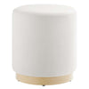 Modway 16" Round Performance Velvet Upholstered Upholstered Ottoman