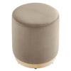 Tilden 16’’ Round Performance Velvet Upholstered Ottoman MDY-EEI-6652-TAU-NAT