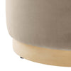 Tilden 16’’ Round Performance Velvet Upholstered Ottoman MDY-EEI-6652-TAU-NAT