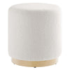 Tilden 16" Round Sherpa Upholstered Ottoman by Modway