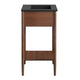 Modway Zaire 24” Mid-Century Bathroom Vanity Washstand in Walnut Black with Ceramic Sink Basin 24 Inches MDY-EEI-6661-WAL-BLK