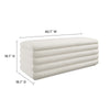 Mezzo Boucle Upholstered Storage Bench  - No Shipping Charges