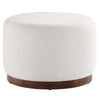 Tilden Large 23" Round Boucle Upholstered Upholstered Ottoman  - No Shipping Charges