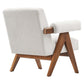 Modway Lyra Living Room Modern Accent Lounge Chair with Heathered Ivory Fabric-Set of 2 MDY-EEI-6704-HEI