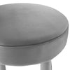 Modway Toulouse Performance Velvet Upholstered Bar Stool in Gray Silver with Stain-Resistant Upholstery-Set of 2 19.5 MDY-EEI-6710-GRY-SLV