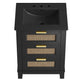 Modway EEI-6724-BLK-BLK Dixie 24” Solid Wood Bathroom Vanity Cabinet Black Black MDY-EEI-6724-BLK-BLK