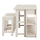Meadowbrook 3-Piece Kitchen Island and Stool Set  - No Shipping Charges