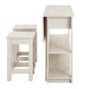 Meadowbrook 3-Piece Kitchen Island and Stool Set - No Shipping Charges MDY-EEI-6731-WMA