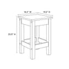 Meadowbrook 3-Piece Kitchen Island and Stool Set - No Shipping Charges MDY-EEI-6731-WMA